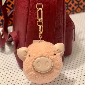 TODAY ONLY‼️ Shearling Pig Pom Key Fob